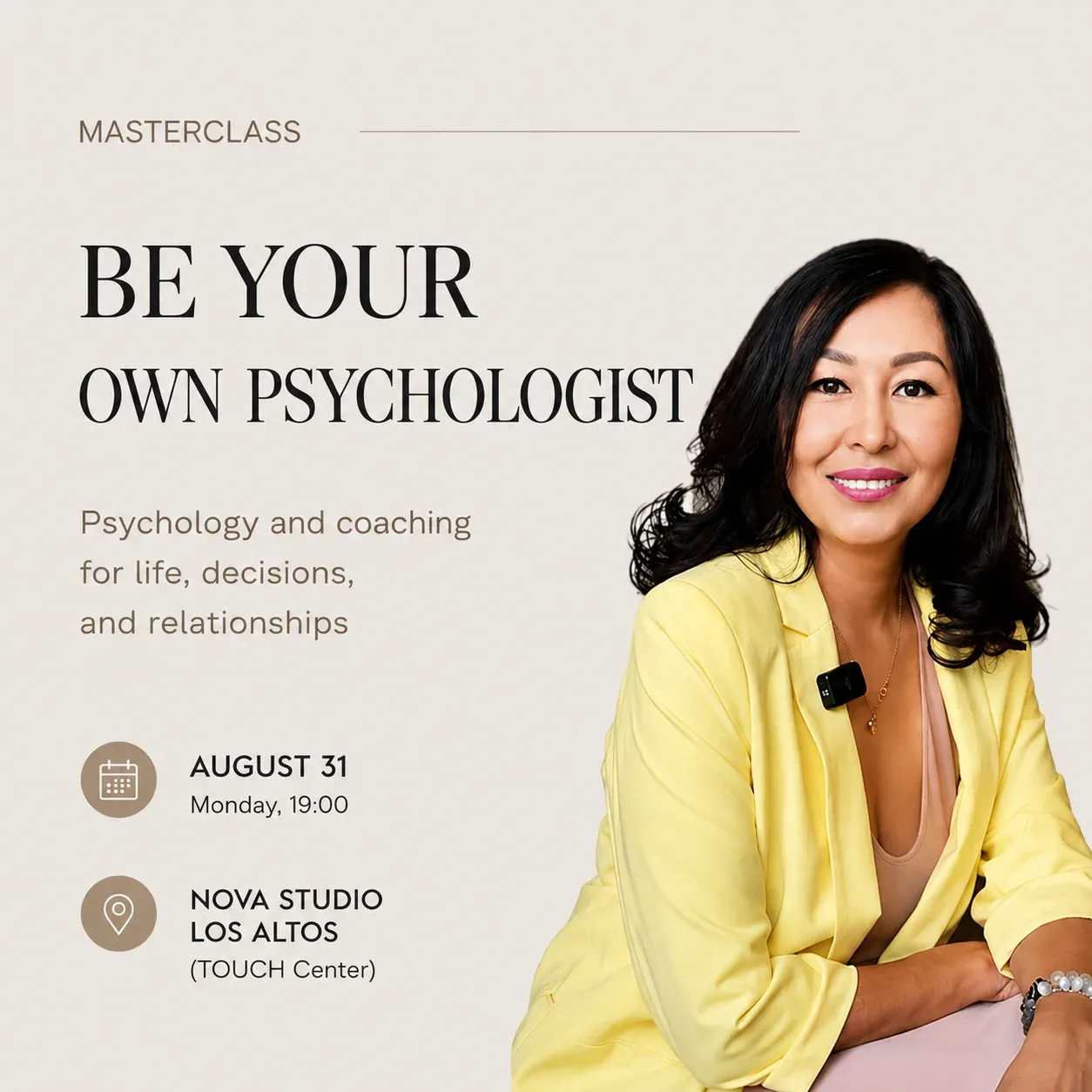 Workshop “Be Your Own Psychologist”: Understand Your Patterns. Make Better Decisions.