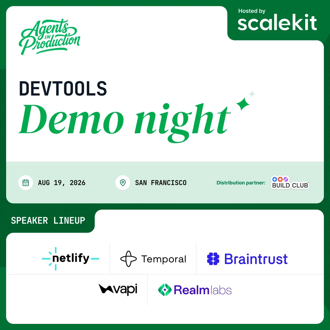 Agents in Production: DevTools demo night